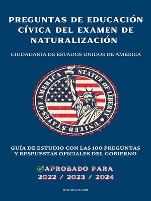 cover image of Preguntas de educación cívica del Examen de Naturalización
